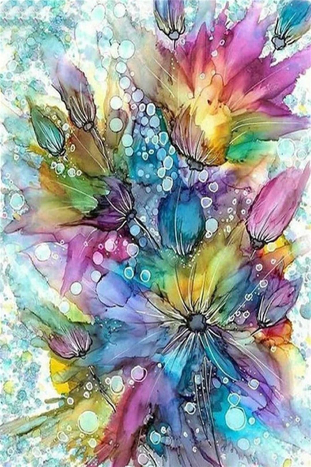 Diamond Painting Plein Forage Anti-stress Grand Format 90x135cm Carré Peinture Numéro