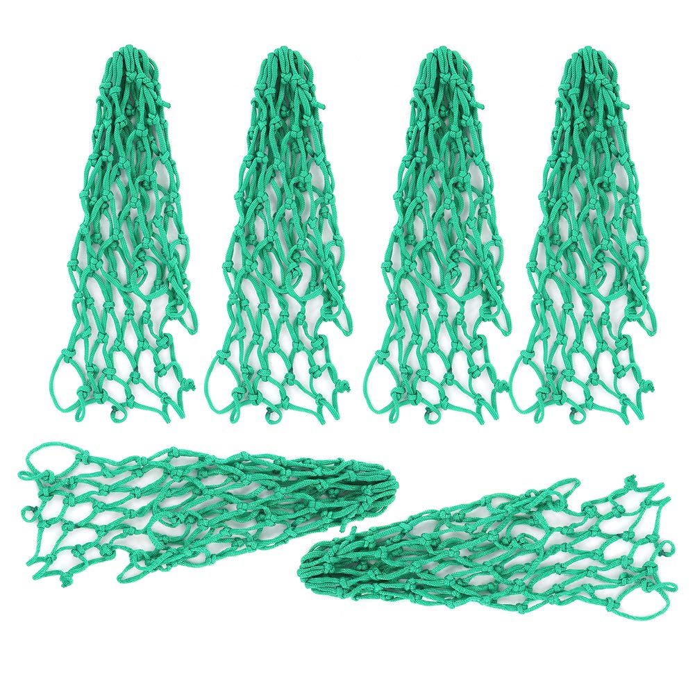 TARSHYRY Pool Table Pockets, Billiards Mesh Pocket 6pcs 27cm Green Nylon Billiards Mesh Net Bag Soft and Flexible for Various Tables