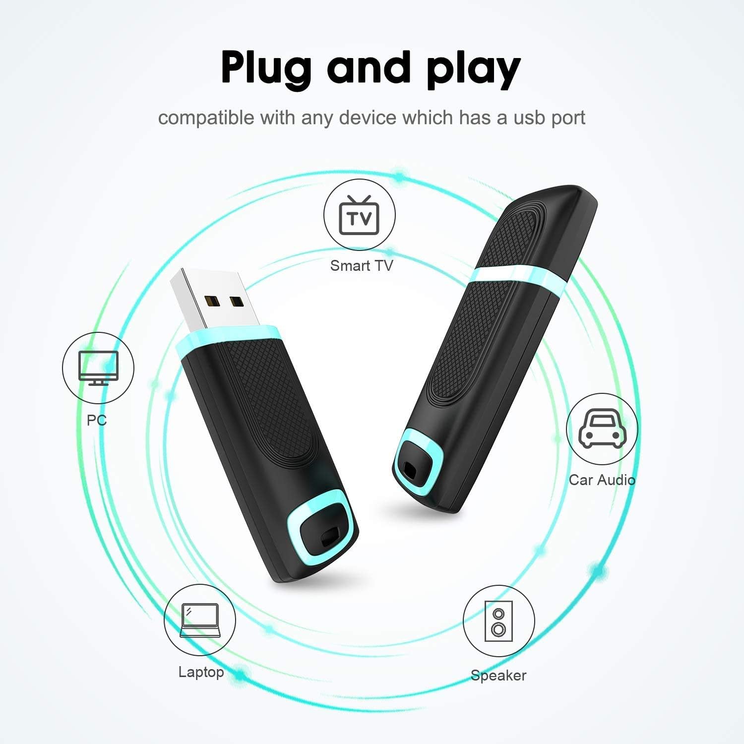 Vansuny 128GB Memory Stick USB 3.0 Flash Drive Up to 80MB/s Read USB Stick Cap Design Thumb Drive Pendrive Cyan - Image 4