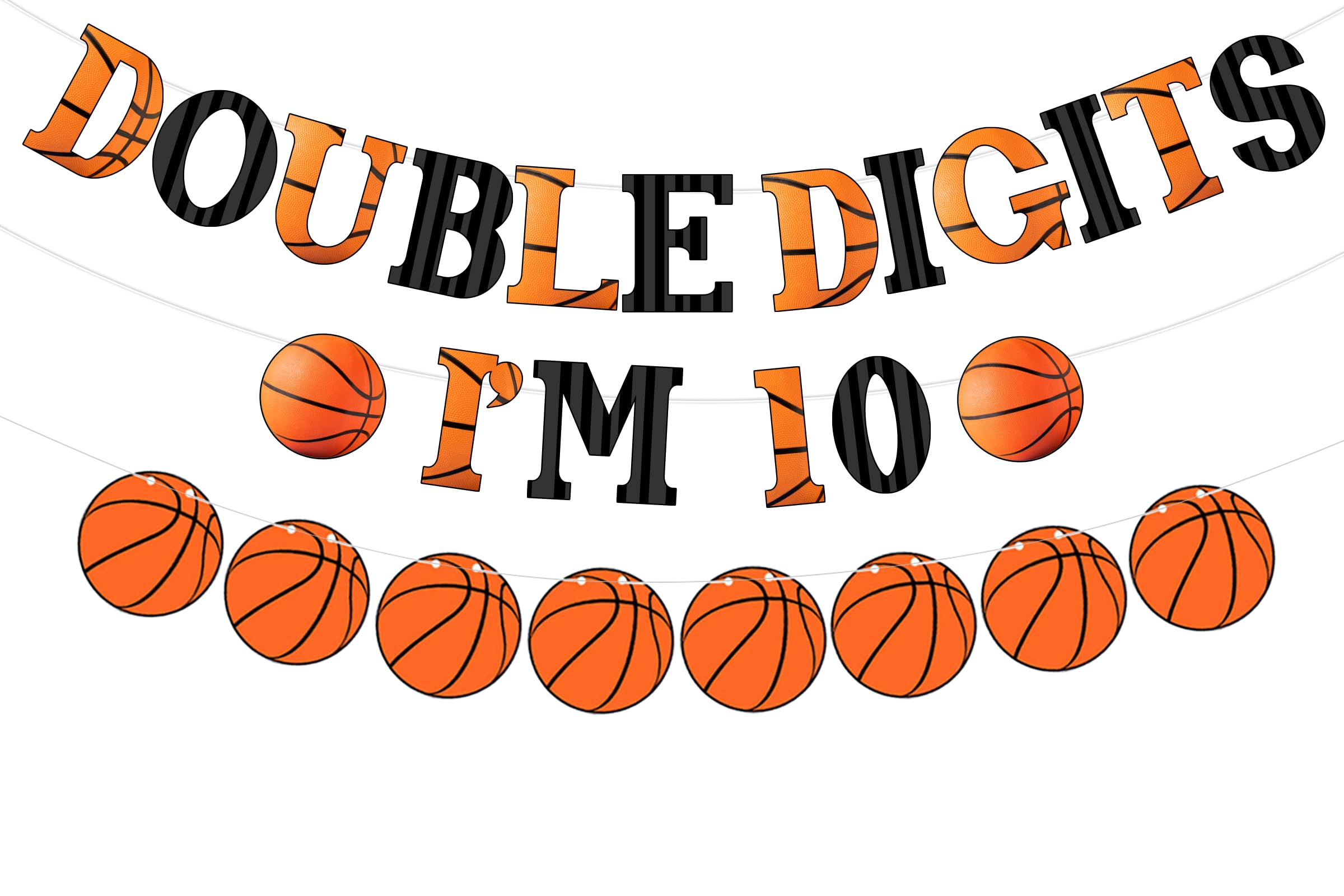 Guirlande Thème Sport Basketball : Organisez Facilement les 10 Ans de Votre Enfant