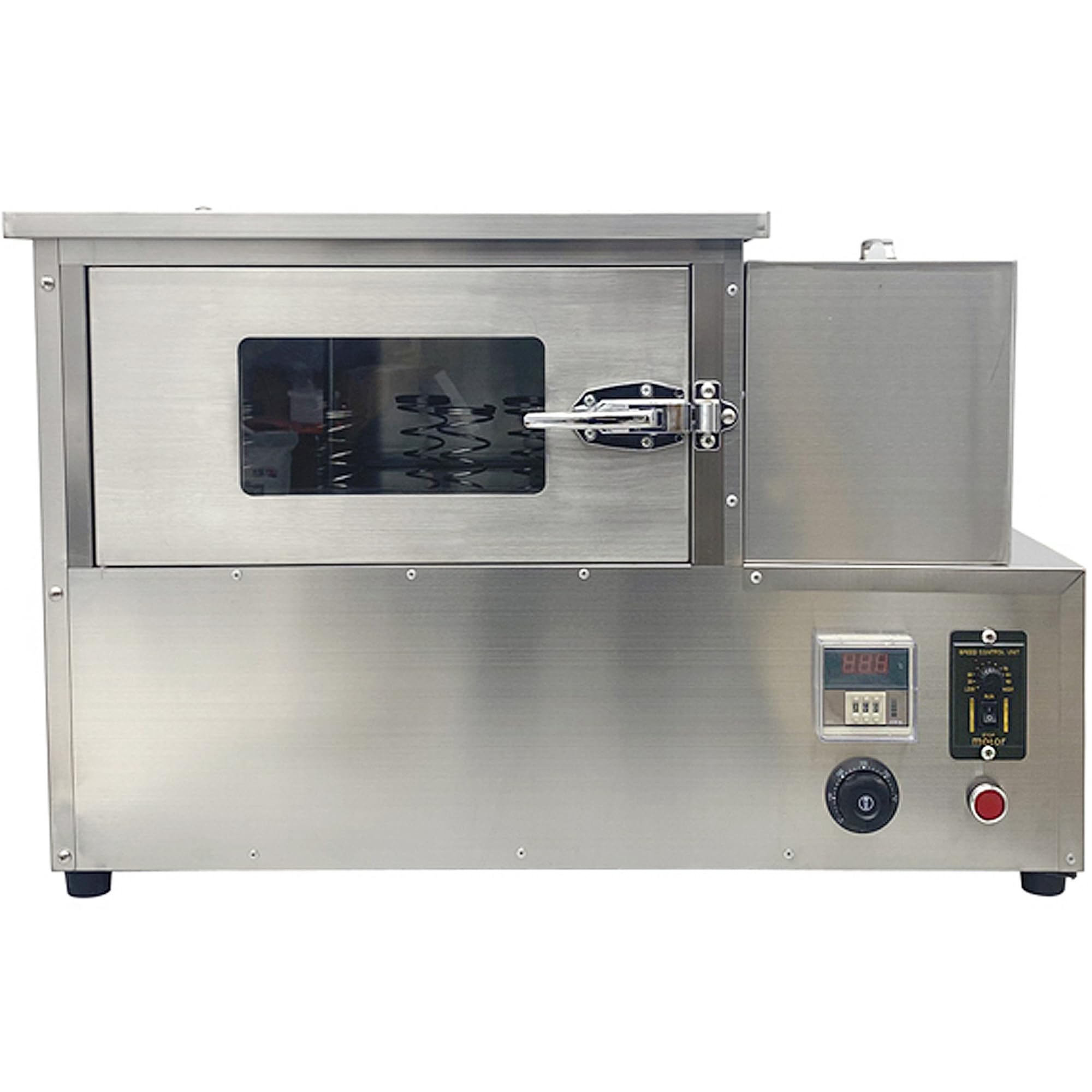 HQHAOTWU Stainless Steel Pizza Cone Oven with 12pcs Removable Bases Electric Rotational Countertop Pizza Oven 110V 2000W for Usage with Pizza Cone Making Machine