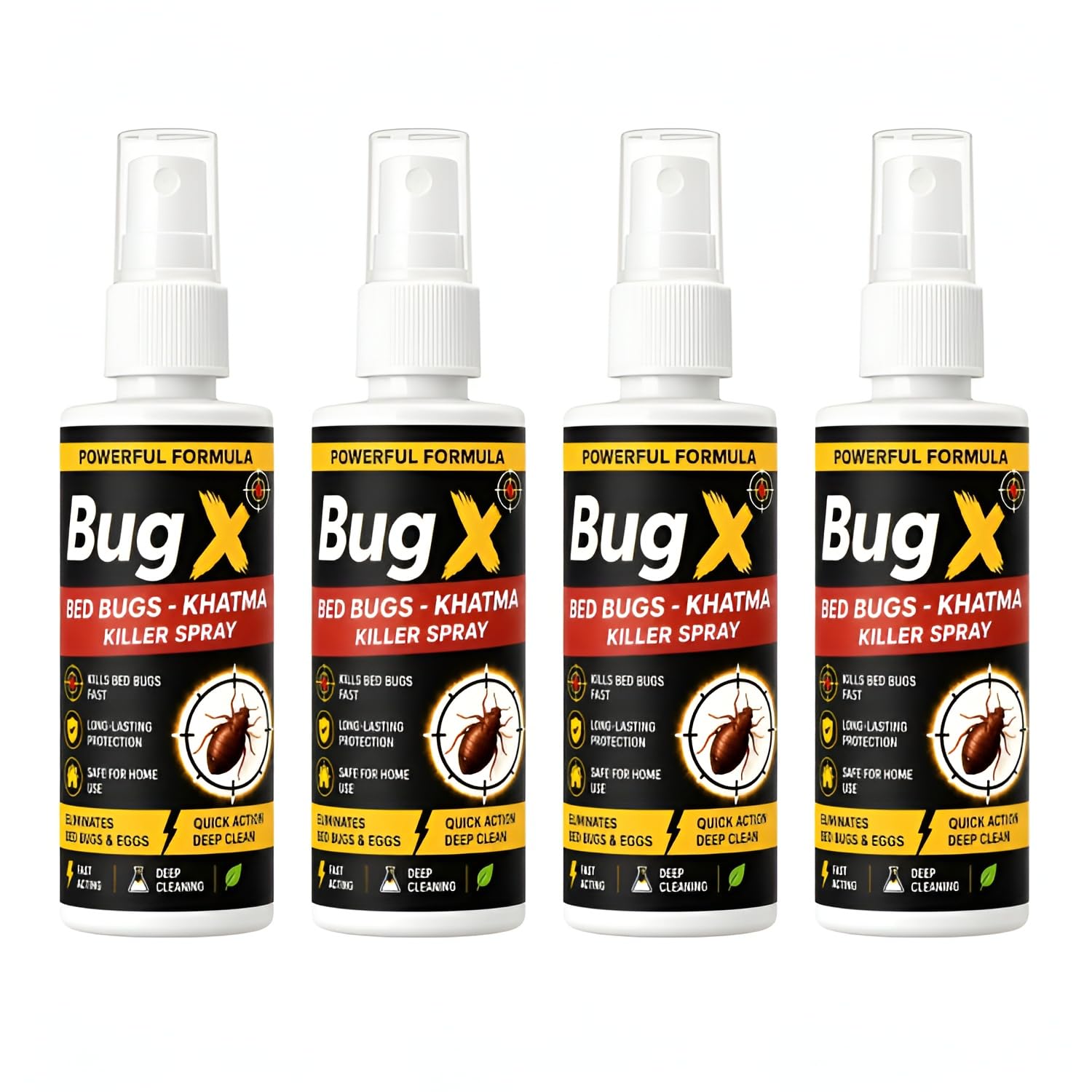 Powerful Bed Bug Repellent Spray - Each 100 ML, Pack of 4, Bedbugs Repellent Strong Spray for Home & Mattress | Remover & Khatmal Medicine for Bed Bugs | Long Lasting Protection-image-6
