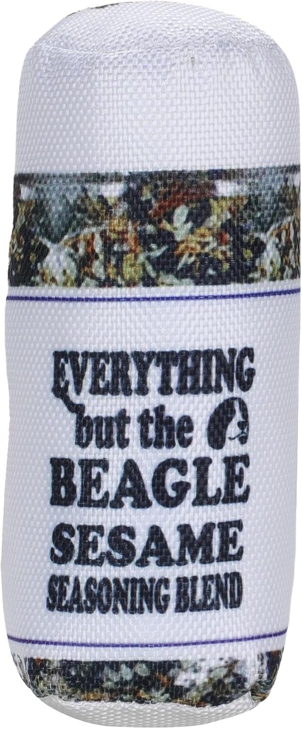Everything but the Beagle – Luxurious Durable Parody Dog Toy with Squeaker, Soft Printed Fabric, Designer-Inspired Chew Toy, Fun Gift for Small Dogs & Dog Lovers