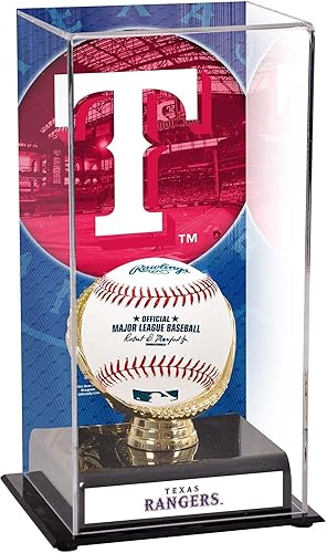 Texas Rangers Sublimated Display Case with Image - Baseball Logo Display Cases ''Case Only''