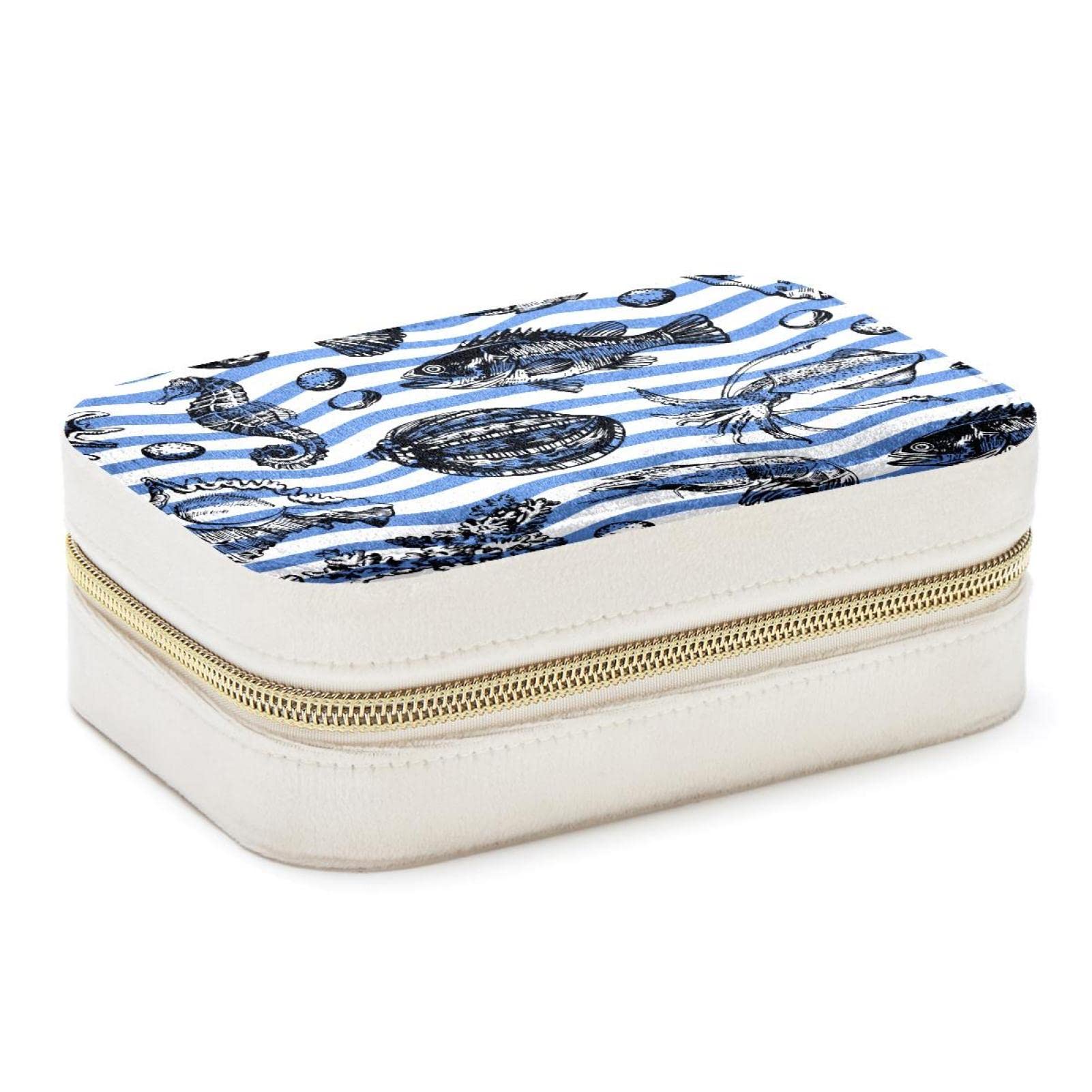 Boîte à bijoux de voyage portable pour bagues et colliers