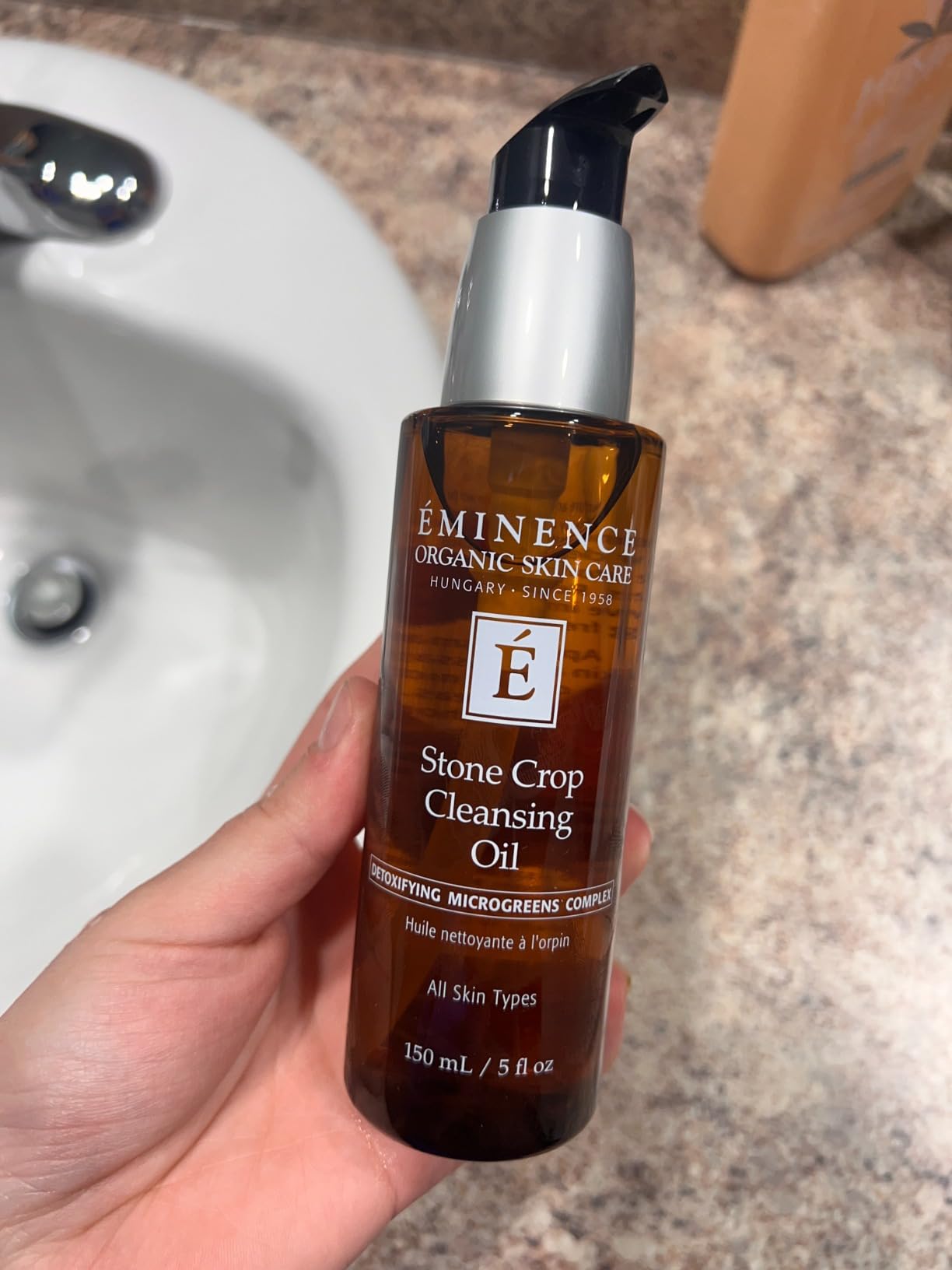 Eminence Organic Skincare Stone Crop Cleansing Oil, Multi, Unscented, 5 Fl Oz