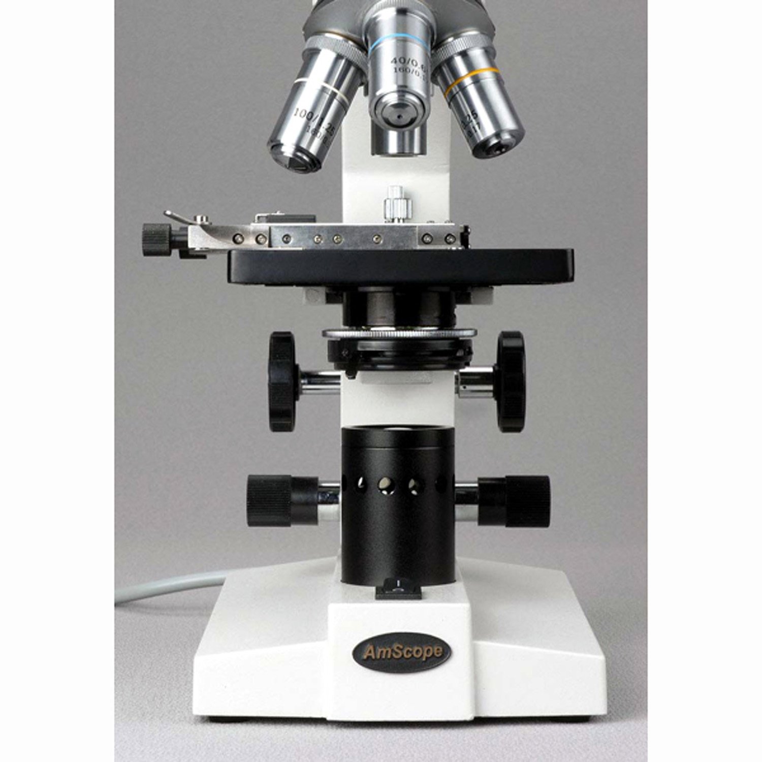AmScope B100-MS 40X-1000X Microscopio Binocular Biol-gica