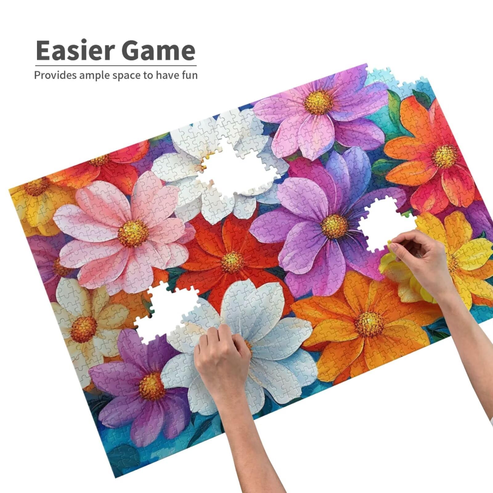 Puzzle Flor 4000 Piezas Vistoso Grande Rompecabezas Adultos de Madera, Puzzles Juegos Divertidos/Relajantes/Desafiantes para Adultos y Principiantes, como Regalo para Amigos y Seres Queridos 2T-297