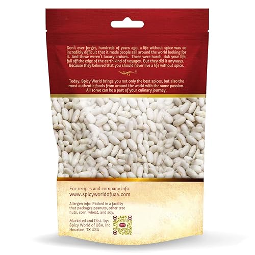 Miniatura 2 de Spicy World Frijoles Cannelini de 4 libras - De Italia - Frijoles blancos secos de tamaño mediano (Cannellini)