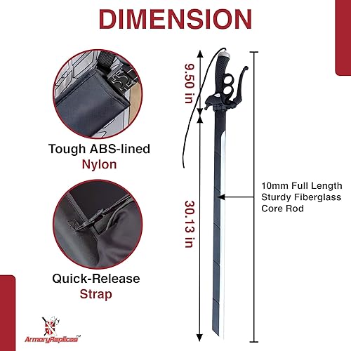 Miniatura 2 de Operaciones especiales Titan Attack de espuma Espada con Mini Funda de transporte de nailon