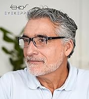 Vista 2 de (Debe comprar ambos ojos) Negro Claro Ojo Izquierdo+0.00 Gafas de lectura con diferente fuerza para cada ojo