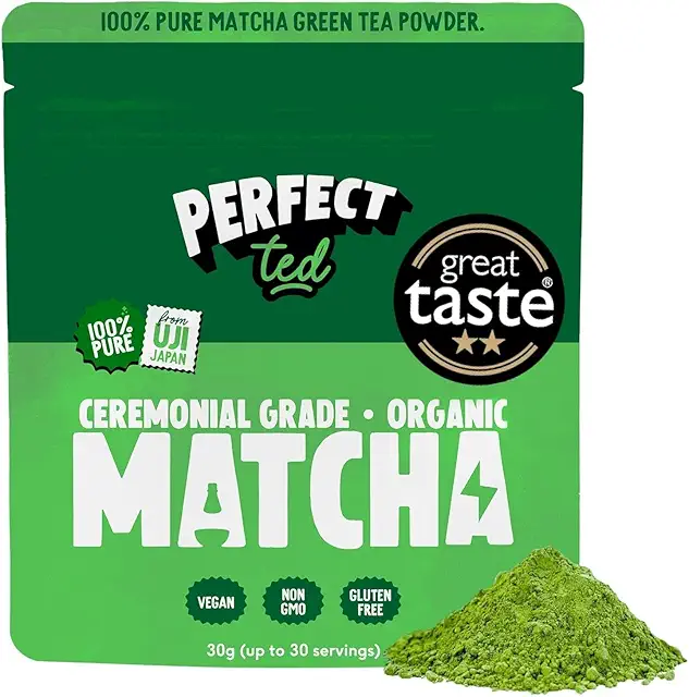 Perfect Ted Bio Matcha Pulver 30g | Zeremonielle Qualität | Japanischer Herkunft | Tee Pulver