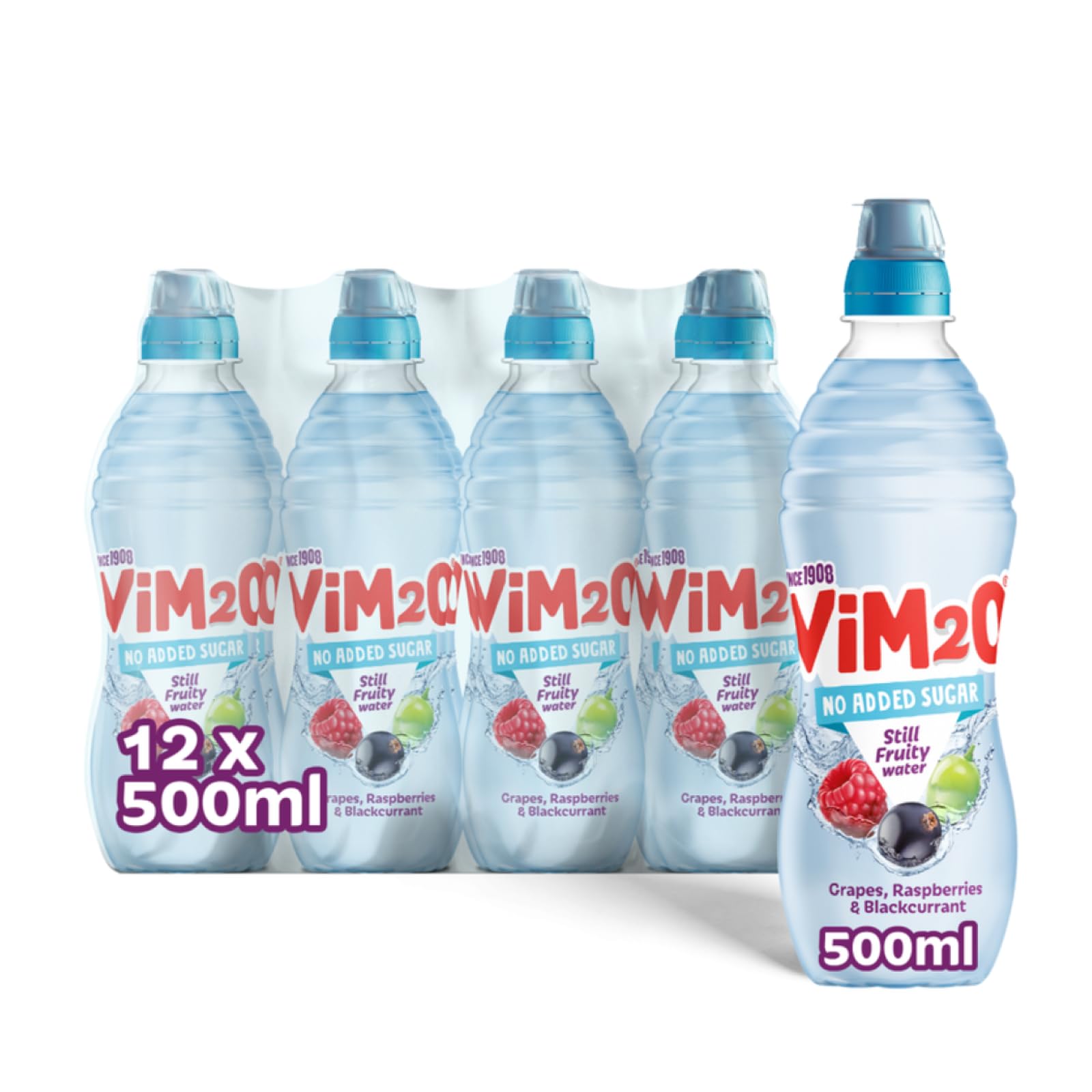 Sponsored Ad – Original Vimto Still Fruity Spring Water Drink - for Hydration - Low Calorie - Multipack 500ml Bottles (pack of 12)