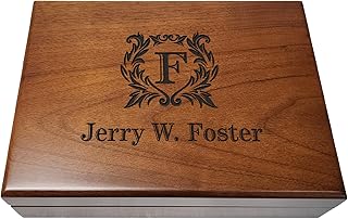 Personalized Keepsake Box | Walnut Wooden Memory Box Gift for Anniversar...