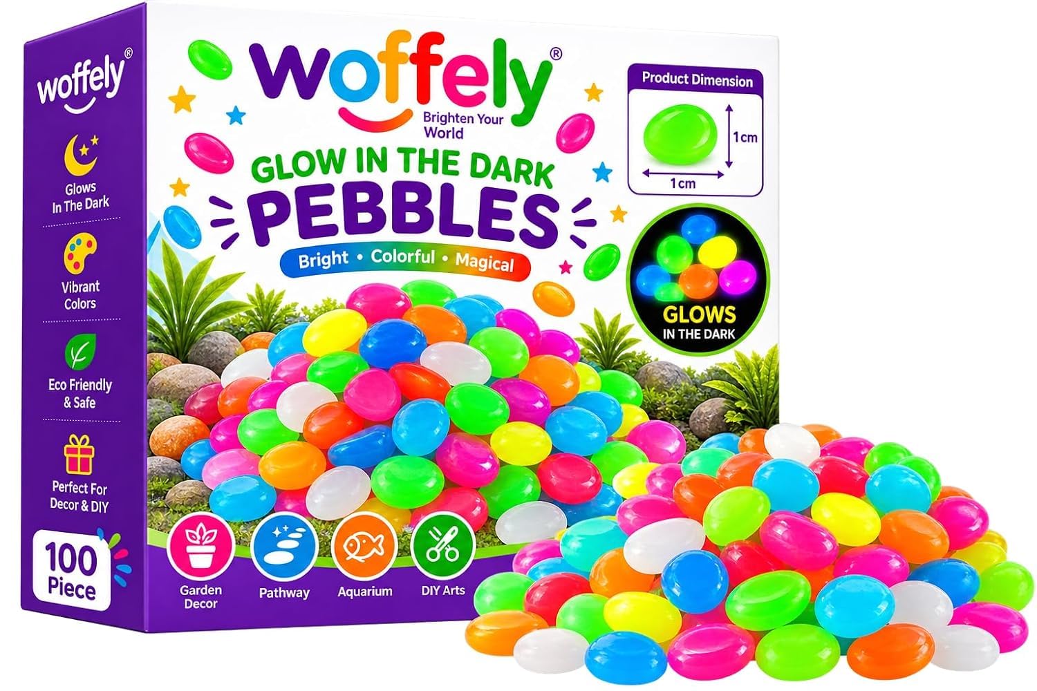 Glow in The Dark Stones - Decorate Your Garden! -8