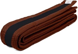 AAMA Color Belts with Black Stripe for Martial Arts - Taekwondo Karate Judo