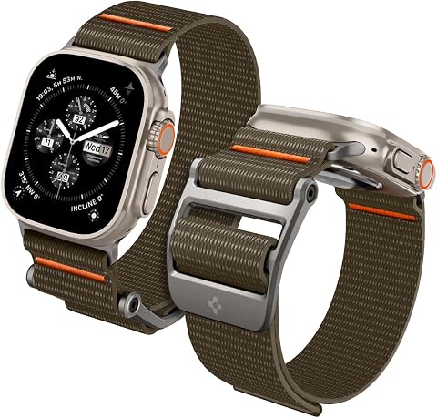 Spigen DuraPro Flex Ultra Apple Watch Ultra2/Apple Watch Ultra 49 mm, Seri 9/8/SE2/7/6/SE/5/4/3/2/1 45 mm/44 mm/42 mm Ayarlanabilir Solo Döngü Bant Kayışı