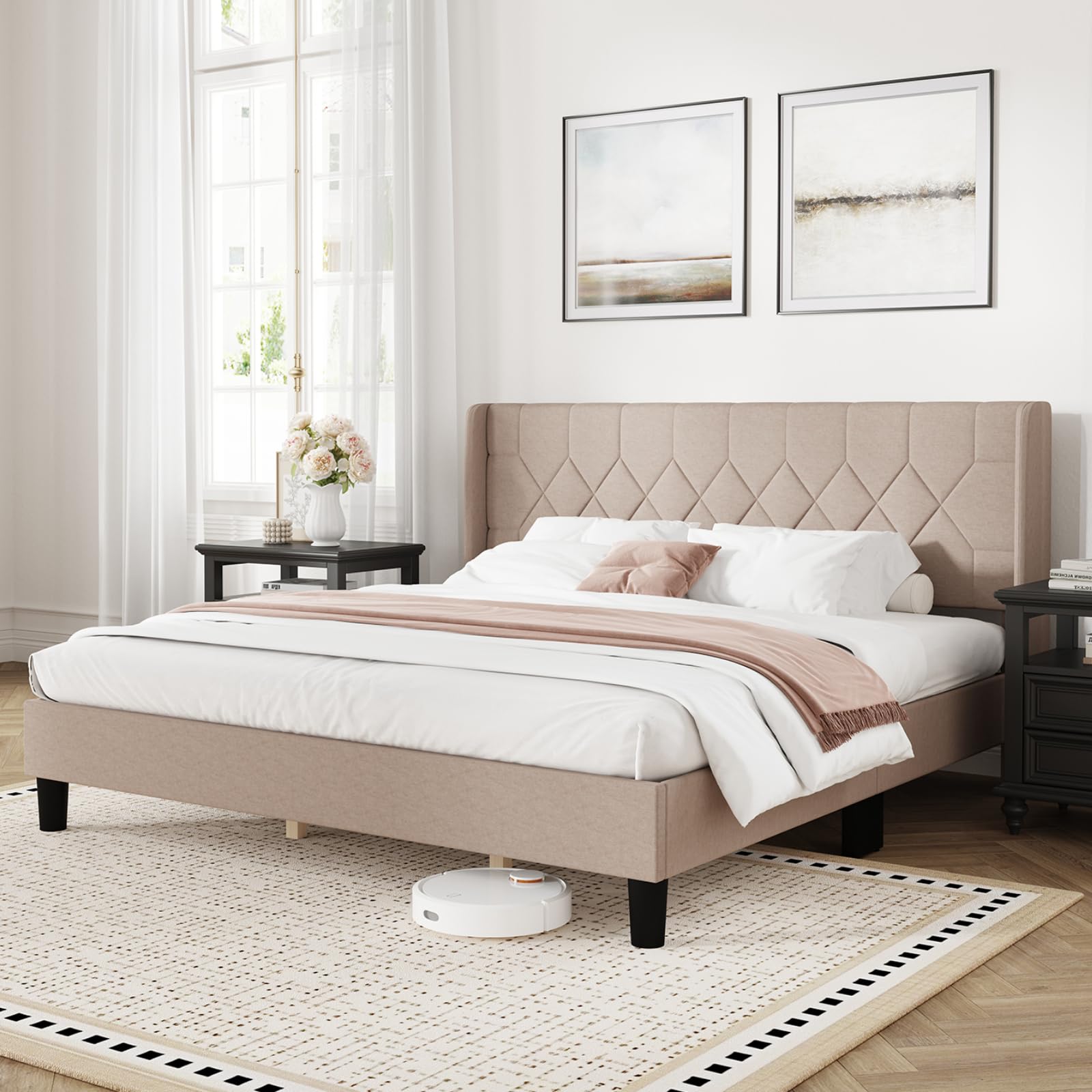 Photo 1 of Novilla King Bed Frame with Headboard