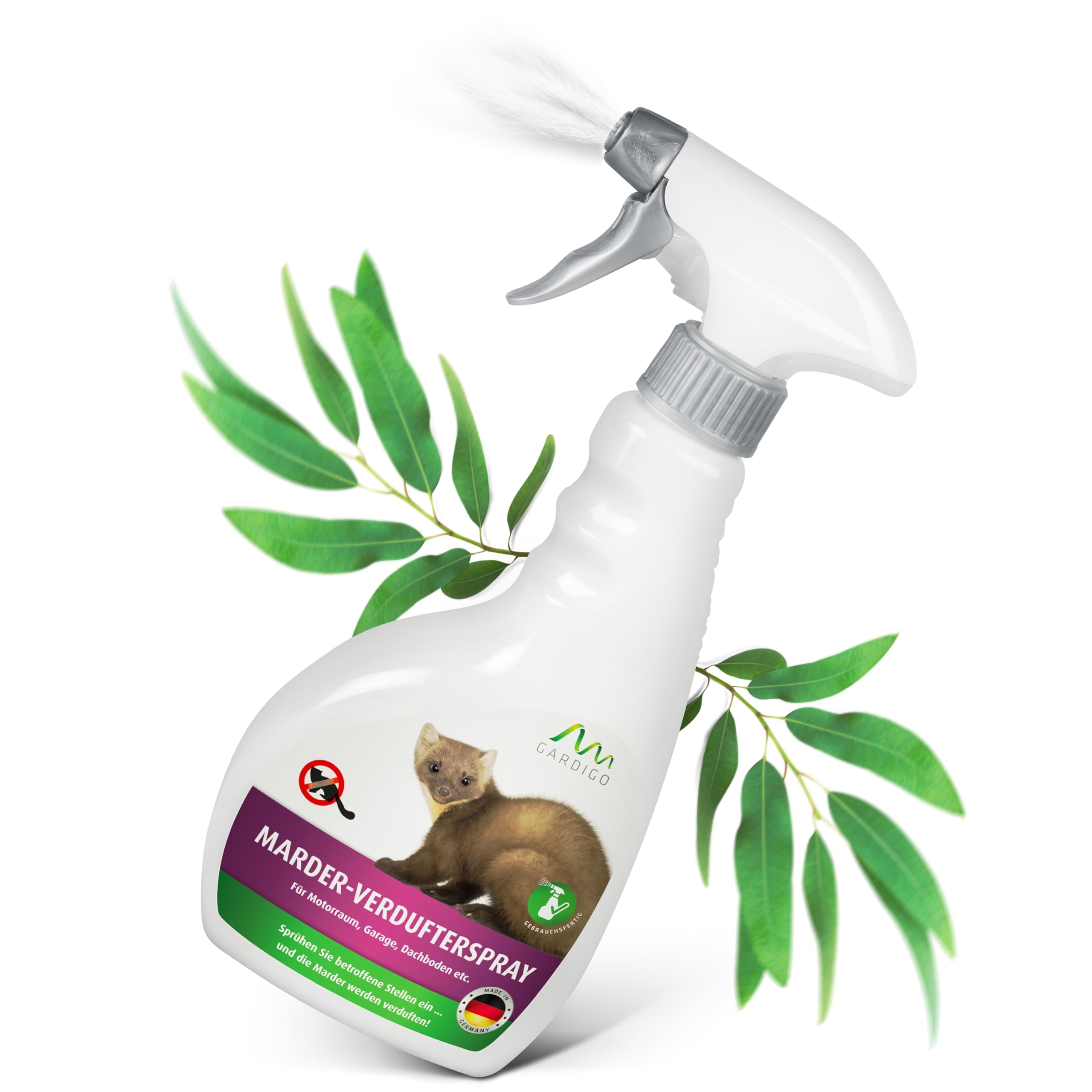 Gardigo 25094 - Spray Repellente Anti-Martore, Faina e Donnola 500 ml, per Macchina/Vano Motore Auto, Casa e Garage