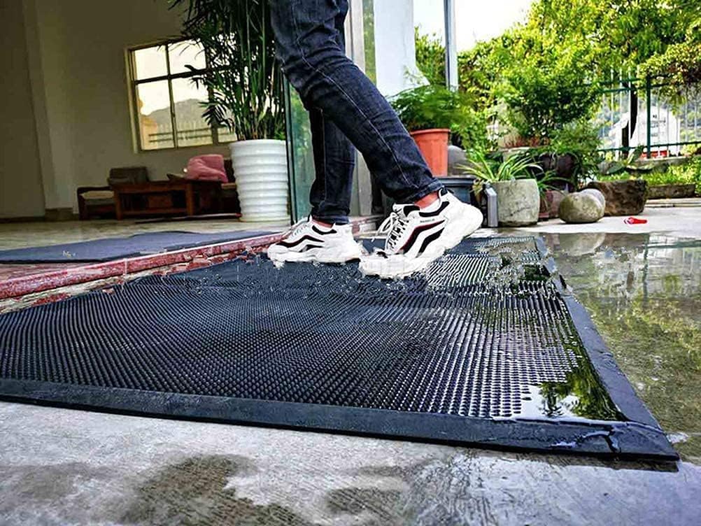 Generic - Tapis de sol désinfectant industriel rectangulaire gris 40 x 60 cm, antidérapant, lavable, en PVC, pour la maison, l'hôtel, le restaurant