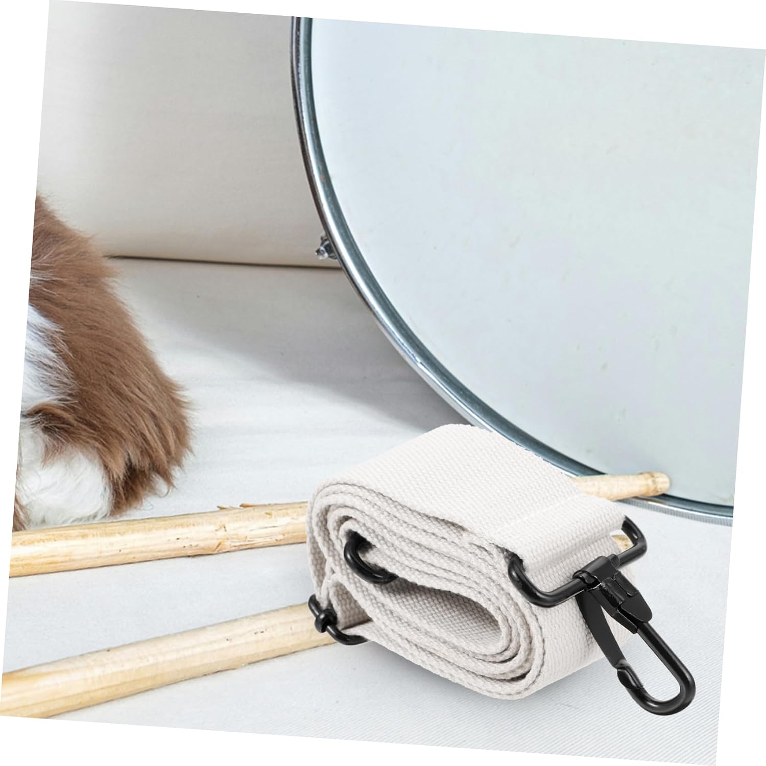 Adjustable Drum Shoulder Strap Marching Snare Drum Sling for Comfortable Carrying Essential Drum Accessory for Performance Practice Fits Snare Waist Drums