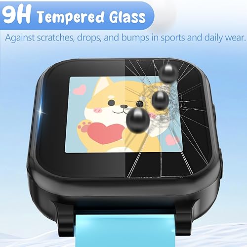 Miniatura 3 de Kuaguozhe Paquete de 3 protectores de pantalla de vidrio templado antiarañazos compatibles con Gabb Watch 3, accesorios protectores de pantalla de