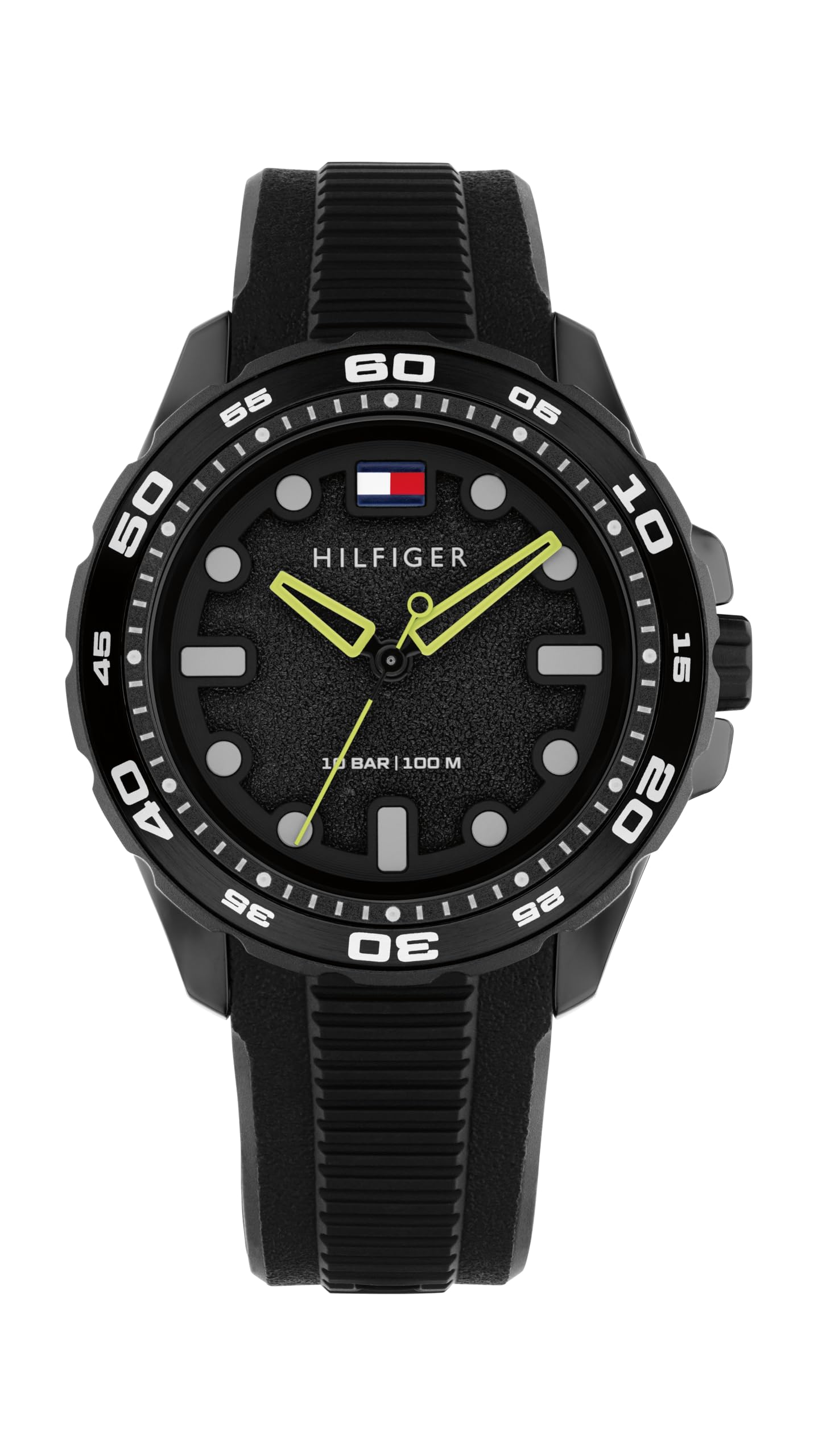Men’s Quartz Regatta Watch - Silicone Strap, Rotating Sport Bezel - Water Resistant up to…