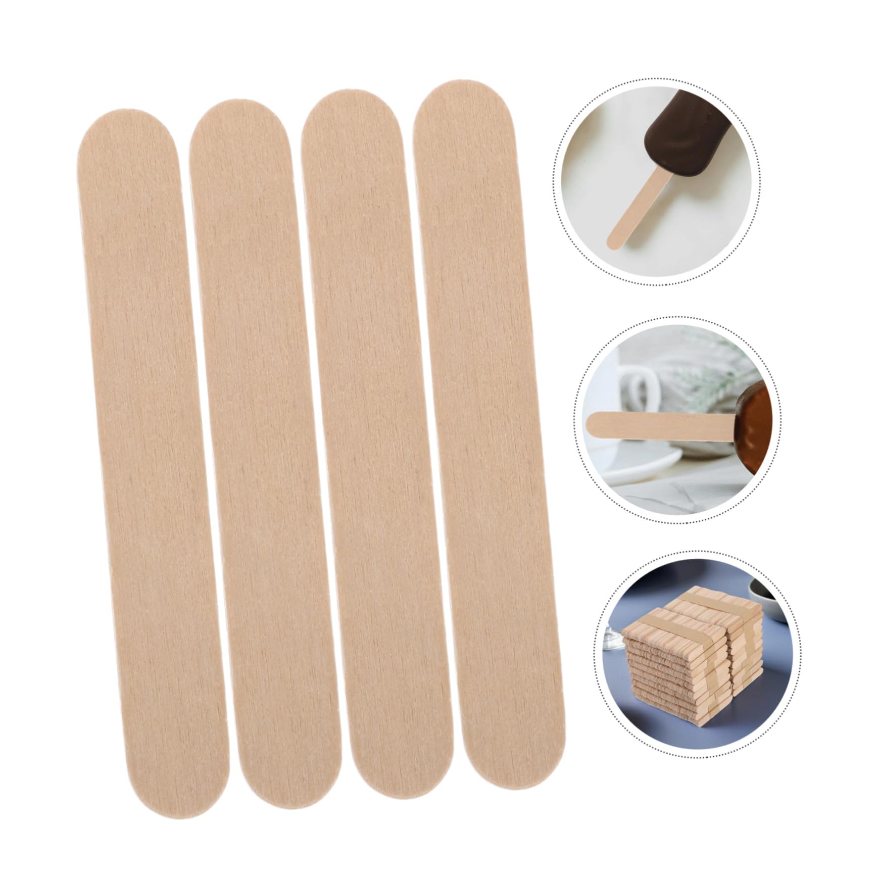 Bâtonnets de Glace en Bois pour Loisirs Créatifs, 1000 Pièces