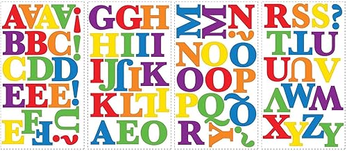 RoomMates RMK1253SCS - Calcomanías de pared coloridas para despegar y pegar del alfabeto