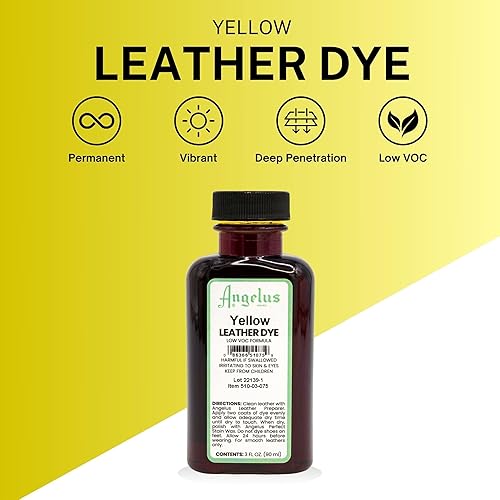 Miniatura 62 de Angelus Tinte para cuero – Tinte flexible para cuero para zapatos, botas, bolsos, manualidades, muebles y más, 3 onzas, Dauber incluido (marrón)