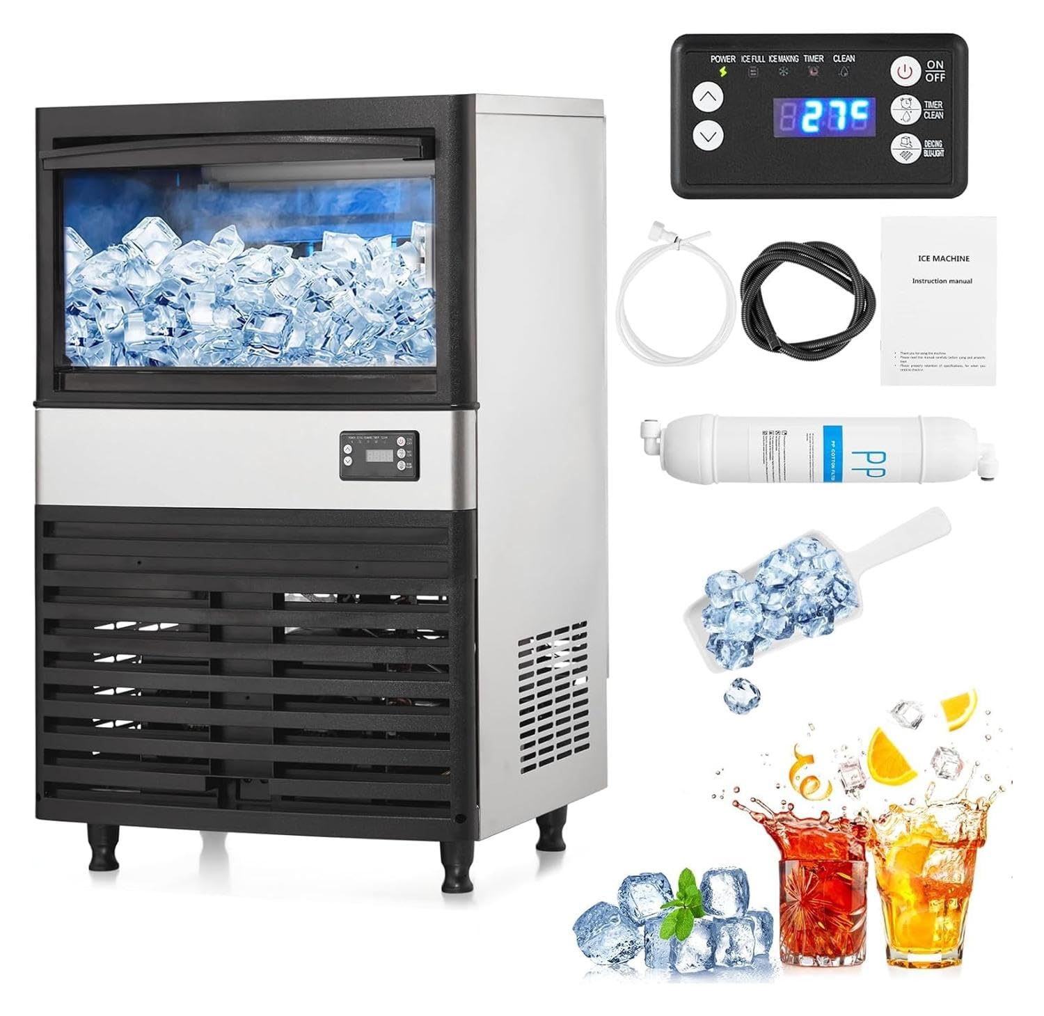 Machine à glaçons pour les bars résolvant le manque de stockage