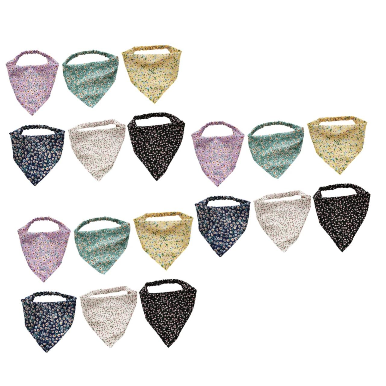 18 Piezas Diadema De Tela Floral Diadema Turbante Para Mujer Pañuelos Para Mujeres Pañuelo Elástico En La Cabeza Diadema Bandana Pañuelos Para El Pelo Antiguo Tejer De Las Mujeres