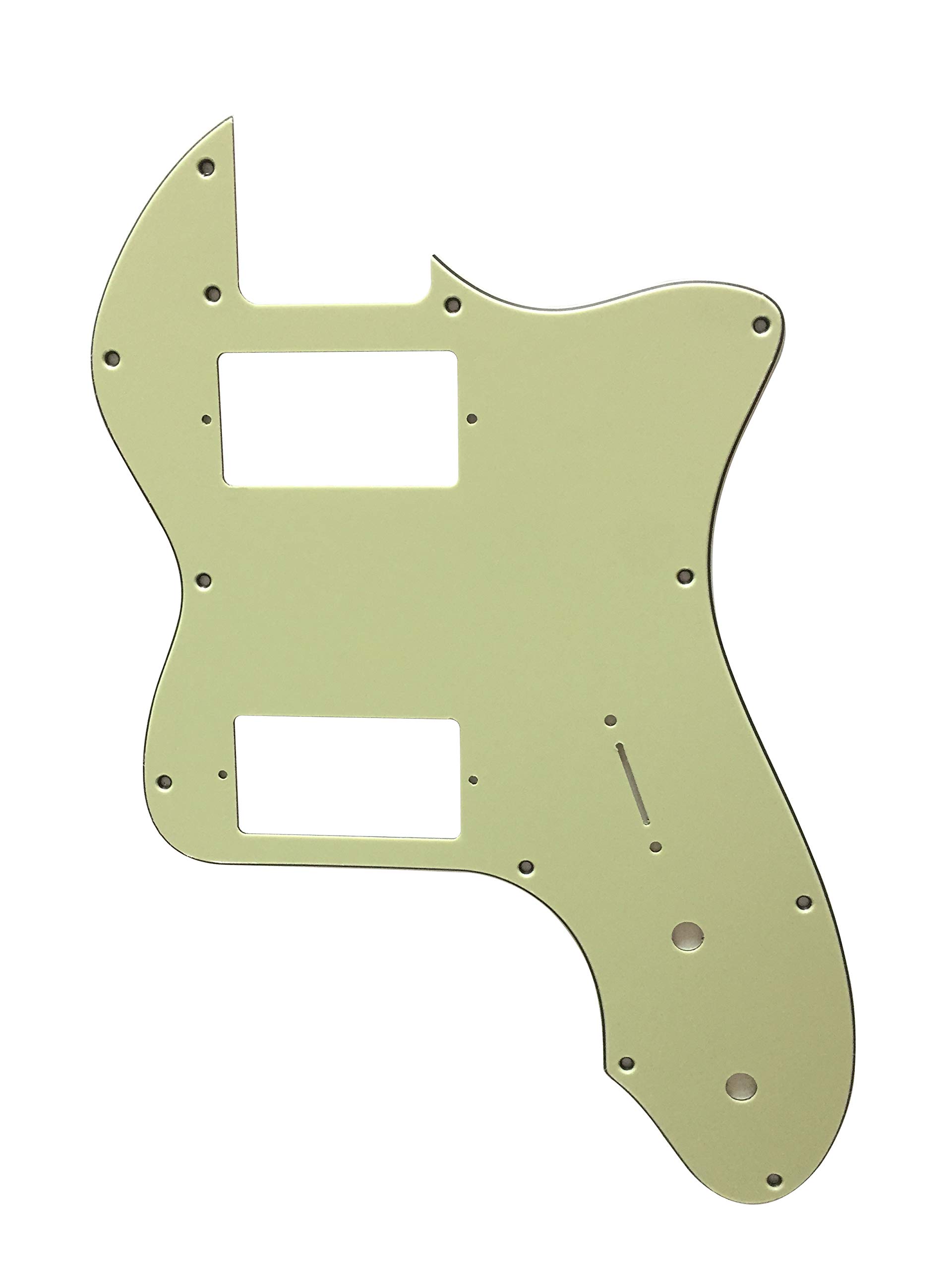 Custom Guitar Pickguard For Fender 72 Thinline Tele PAF (3 Ply Vintage Green)