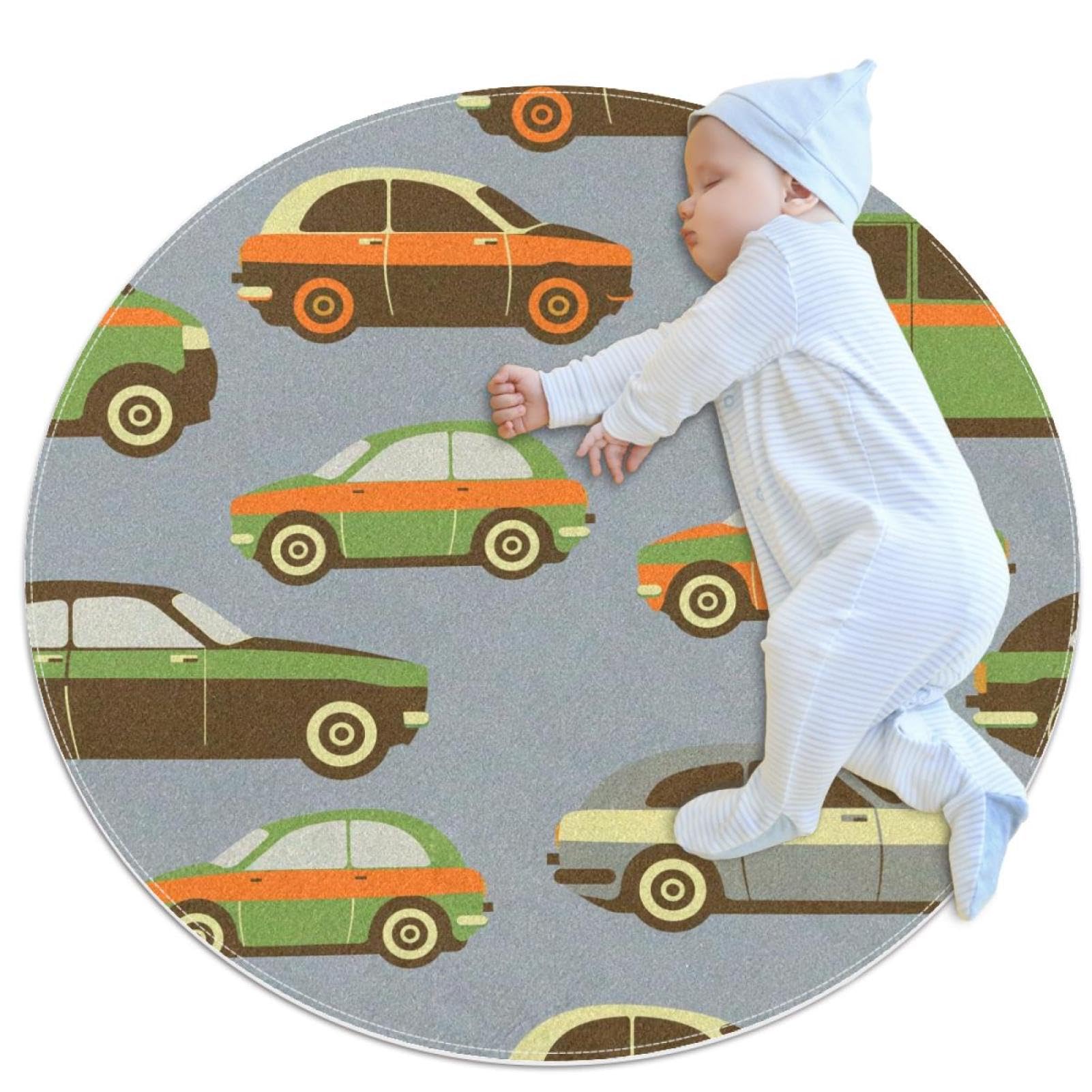 Tapis de salle de bain rond antidérapant chambre enfant