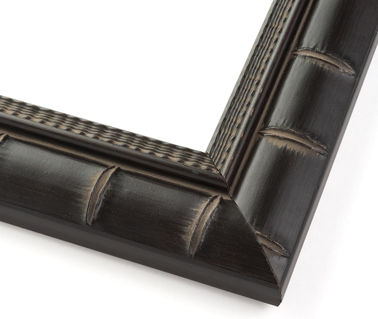 23x30 Frame Black Bamboo Solid Wood Picture Frame Width 1.5 Inches | Interior Frame Depth 0.5 Inches | Balcoca Black Bamboo Photo Frame Complete with UV Acrylic, Foam Board Backing & Hanging Hardware