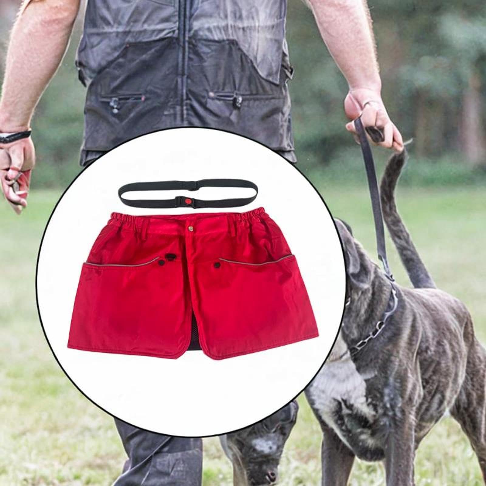 Hundetrainingsschürze, Hundetrainingsshorts, Interaktive Trainingsschürze mit Mehreren Taschen für Bauernhof, Garten Und Outdoor, L