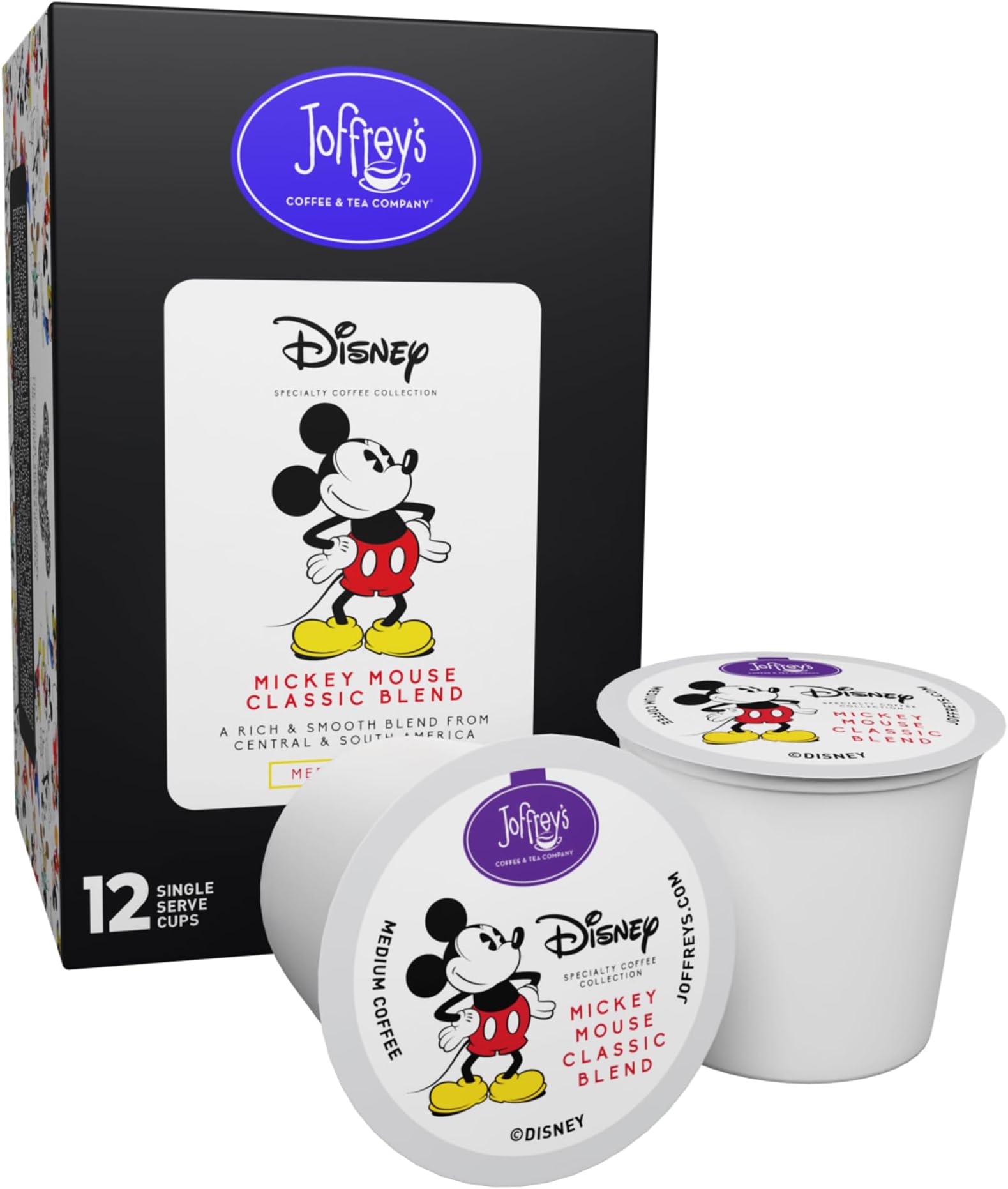 - Joffrey's Coffee - Disney Mickey Mouse Classic Blend, Disney Specialty Coffee Collection, Artisan Medium Roast Coffee, Arabica Beans