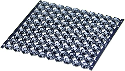 Miniatura 6 de ALITOVE 100 unidades WS2812B direccionable 5050 Smart RGB LED Pixel Light en placa de PCB de disipador de calor negro 5V DC compatible con Arduino,