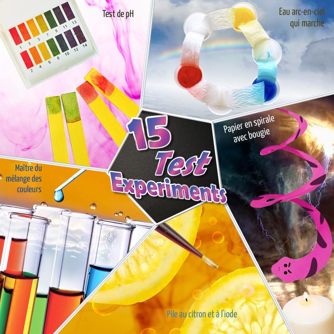 Plus de 70 kits d'expériences pour enfants, volcan et construction chimique Jouets STEM éducatifs Cadeaux pour garçons Filles - Jeux - Jouets Plus de 70 kits d'expériences pour enfants, volcan et construction chimique Jouets STEM éducatifs Cadeaux pour garçons Filles - Jeux - Jouets