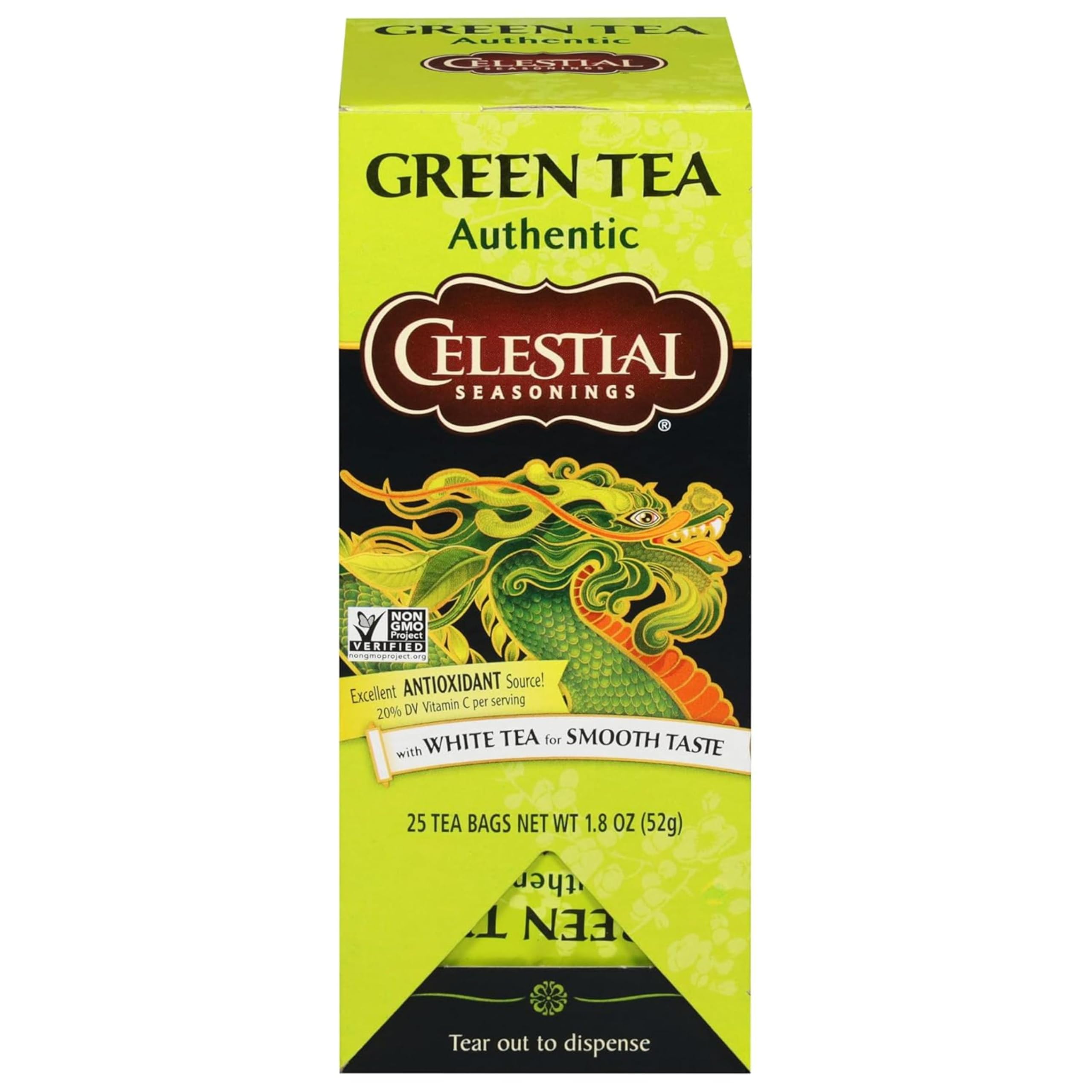 Celestial Seasonings Authentic Green Tea 25 Tea Bags