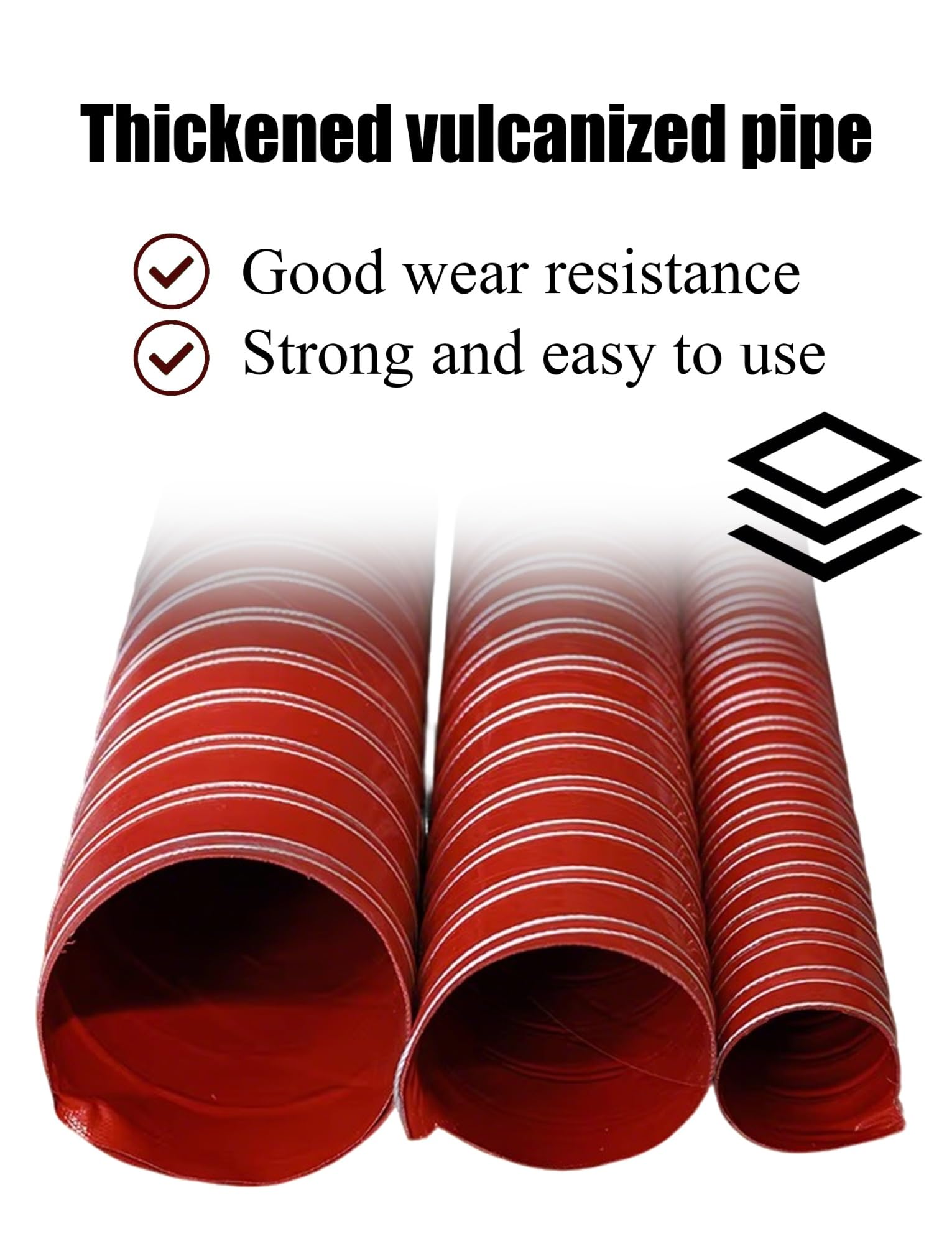 Tubo for canalizzazione in silicone for alte temperature - Condotto flessibile ignifugo in fibra di vetro con rinforzo in filo di acciaio for la ventilazione(6.3cm/2.48in,400cm/157.48in)