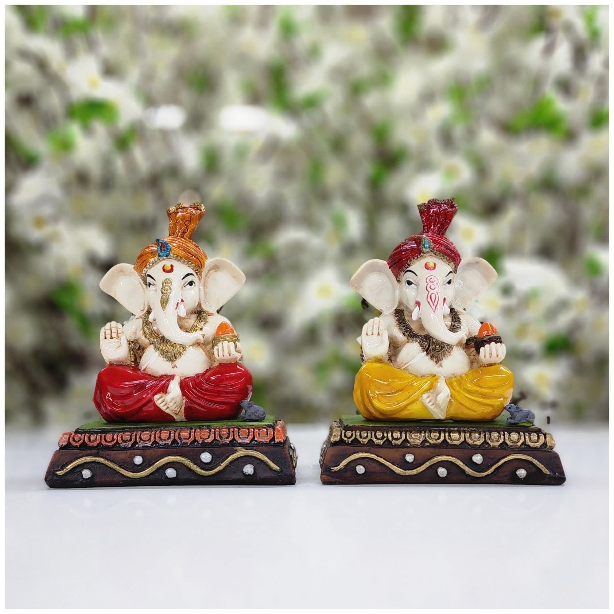 Buy AtoZ India Cart Lord Ganesha Statue in Resin Good Luck God Ganesha