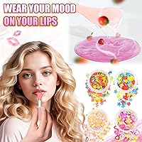 Vista 5 de Jcoos Kit de fabricación de brillo de labios de bricolaje de 64 piezas, juego de brillos de labios para hacer tu propio lápiz labial, divertidos Rosa