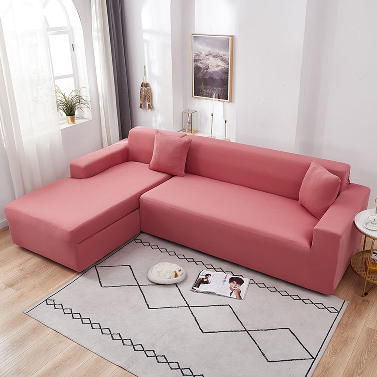 Housse pour canapé d'angle lavable idéale pour protéger des animaux
