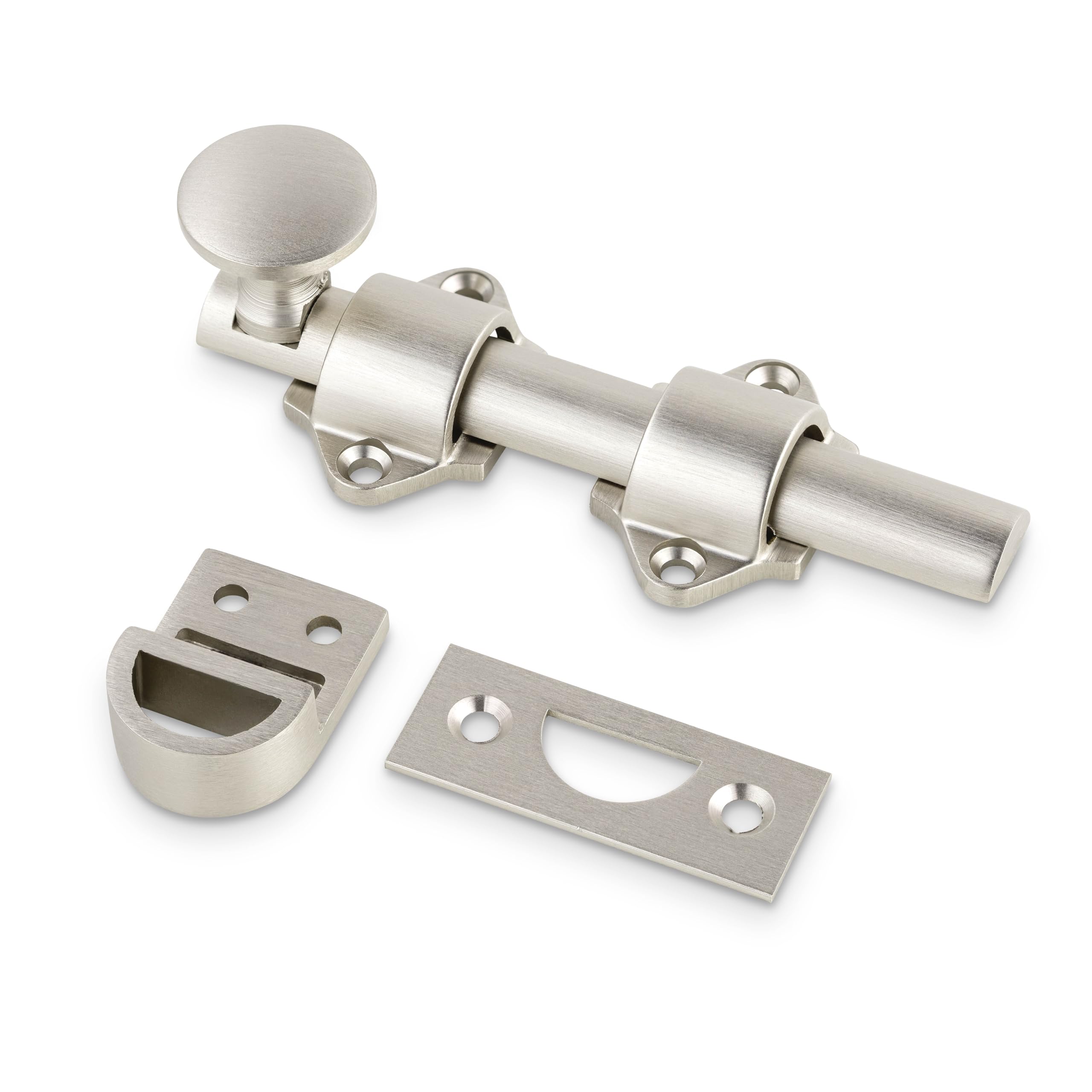 Mega Handles Dutch Door Bolt - 4 Inch Heavy Duty Slide Bolt Latch, Easy to Install Slide Latch for Dutch Doors, Suitable Slide Bolt for Toy Boxes,