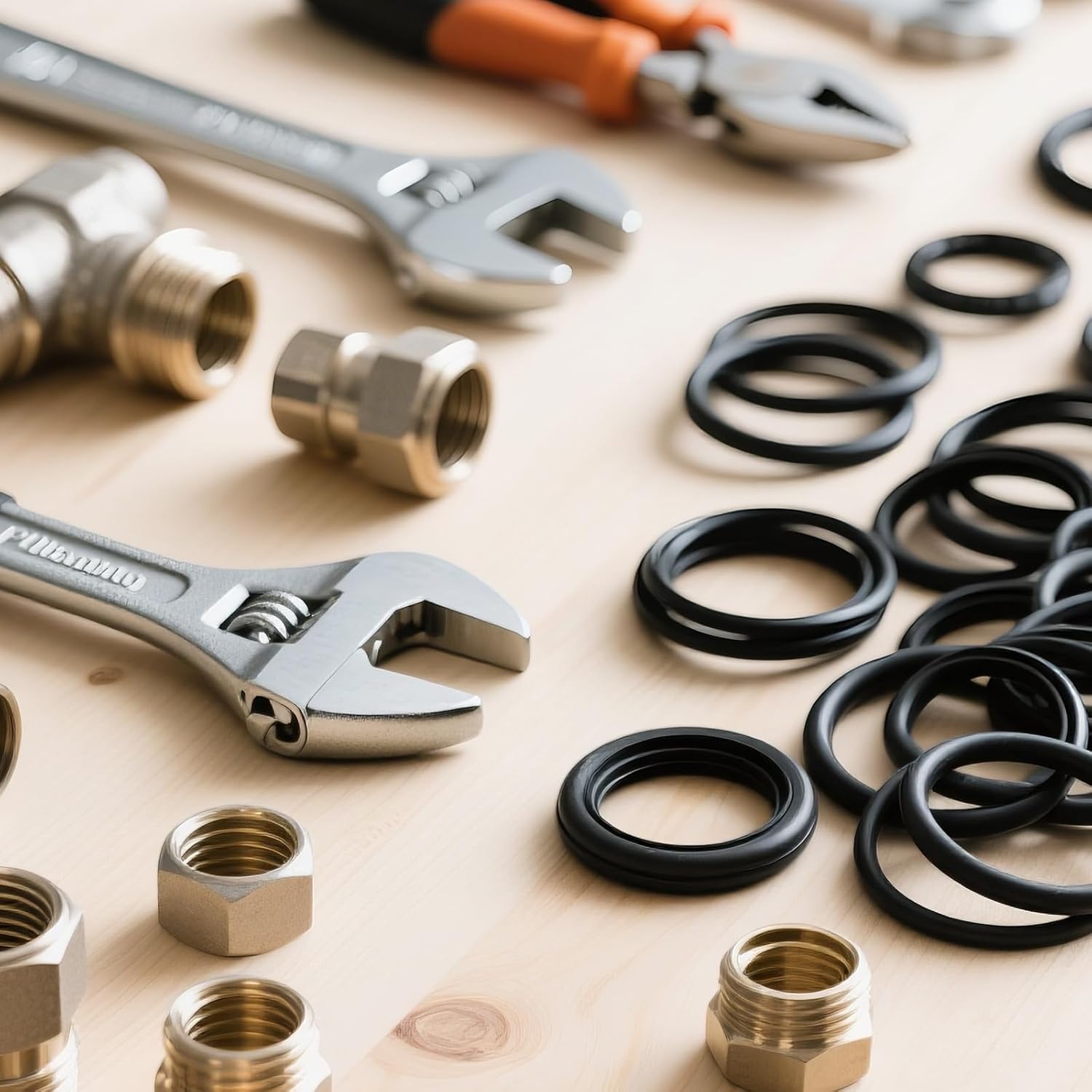 80 Pack Power Pressure Washer O Rings,O Rings for Pressure Washer for 1/4 Inch, 3/8 Inch, M22 Quick Connect Coupler（Black）