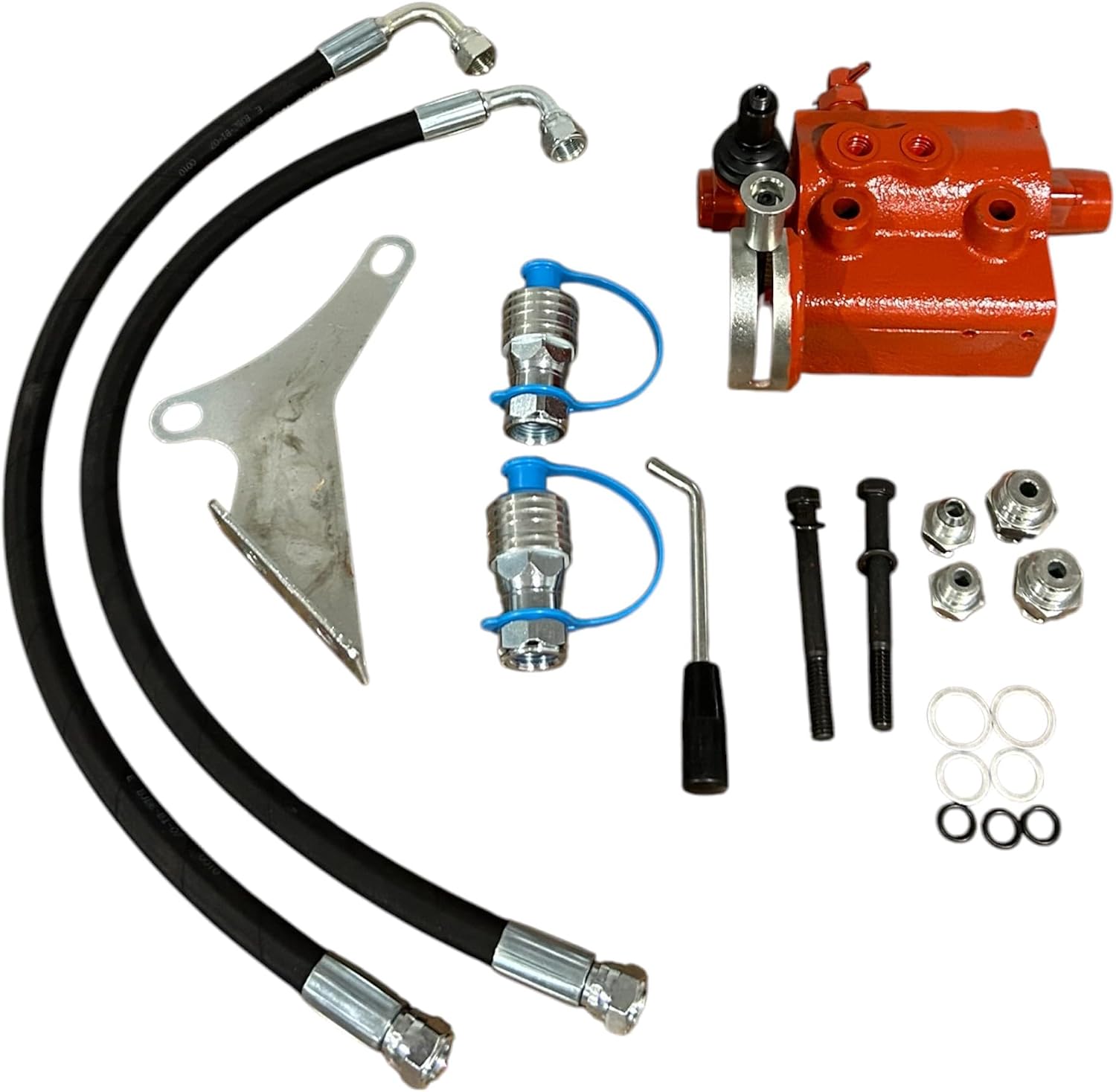 2 Port Hydraulic Remote Control Valve Kit Fits Massey Ferguson 35 50 65 135 150 165 175 180 231 240 245 250 Double Acting 1 Spool