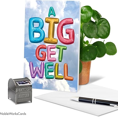 Miniatura 9 de NobleWorks - 1 tarjeta divertida de "Get Well Well" con sobre" - Sentirse mejor saludo, tarjeta de broma Unwell para amigos - Longituds You'll Go