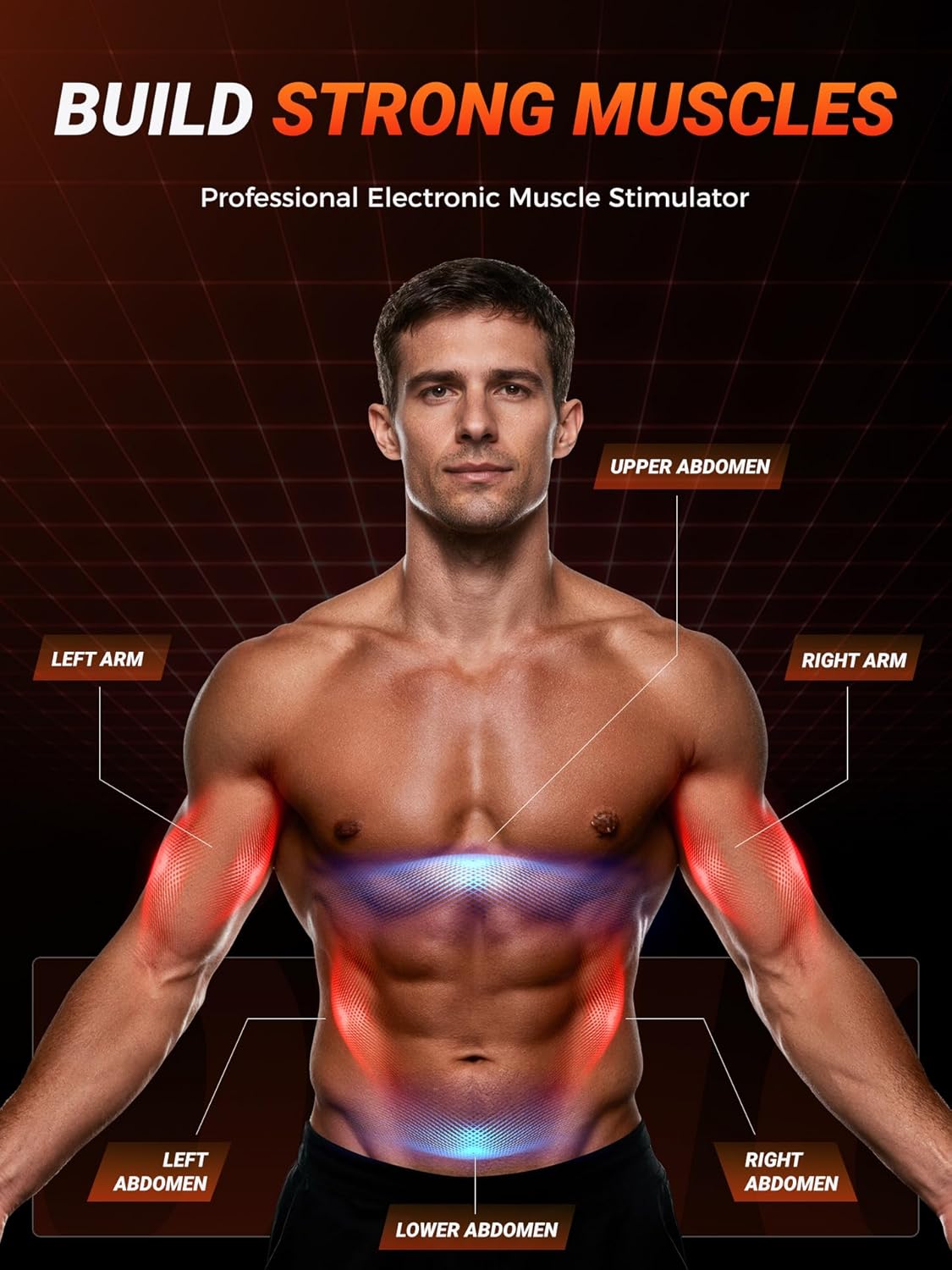 EMS Muscle Stimulator,Ab Stimulator Muscle Toner and Strengthens Abs,Waist, Arms, Legs, for Better Body Conditioning at Home for Men & Women Electronic Muscle Stimulator at Home for Men & Women - Image 5