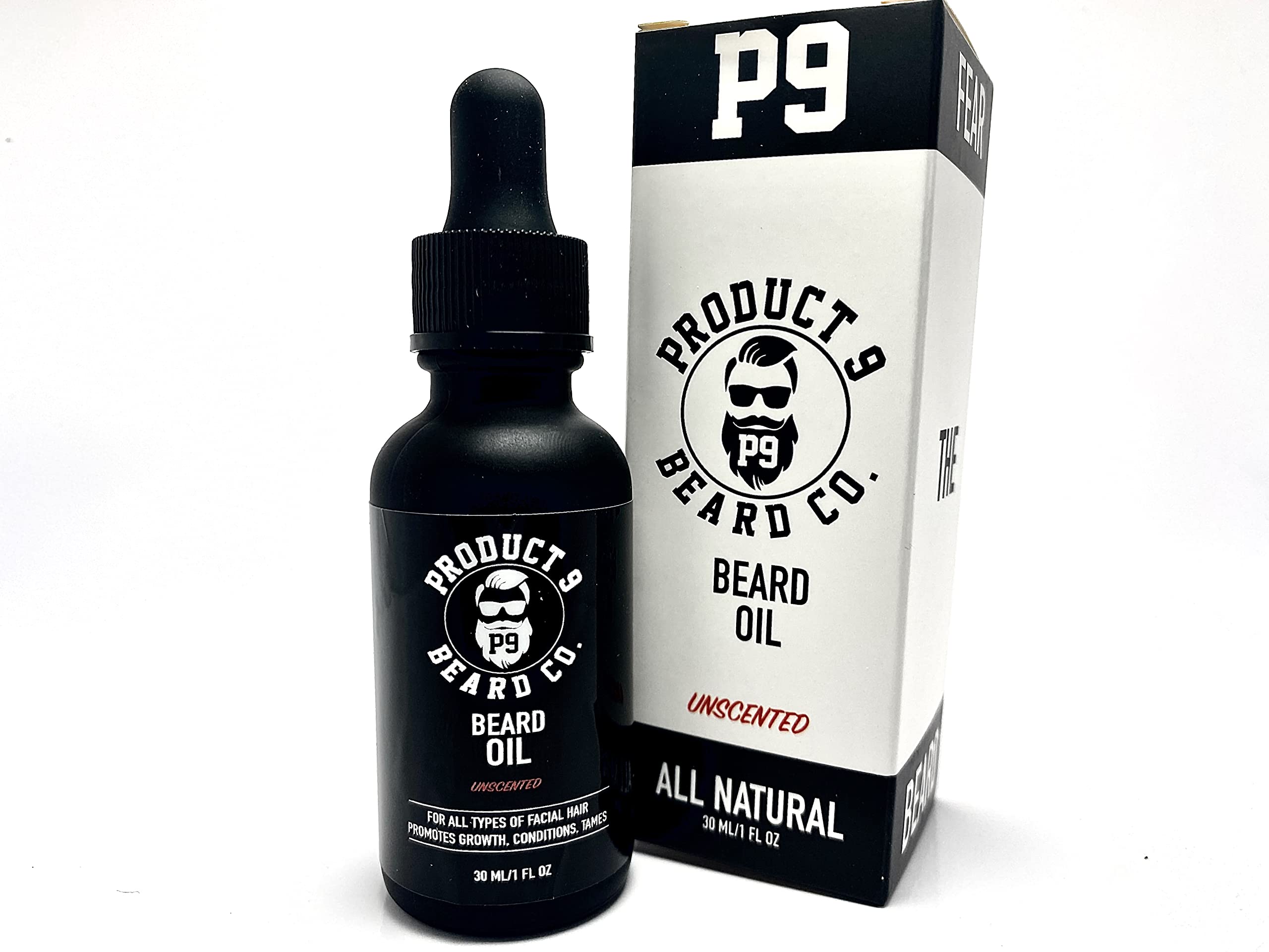Product 9 Beard Oil Conditioner Softens Strengthens Promotes Growth (Unscented)
